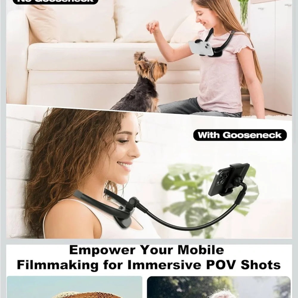 New in box Hand free Black Flexible Phone Holder